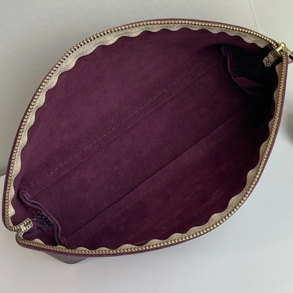 Portland Leather Total Eclipse Makeup Bag